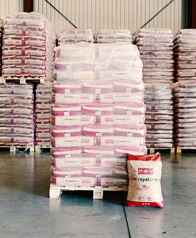 Palete de Pellets MM ROYAL – 78 Sacos Plásticos