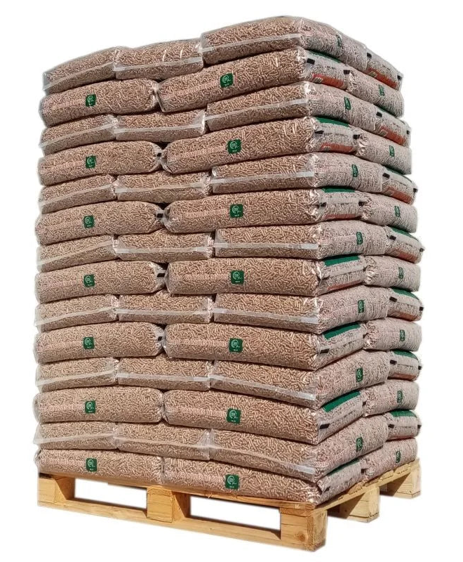 Pellets de Energia Natural – Palete com 70 sacos de 15 kg