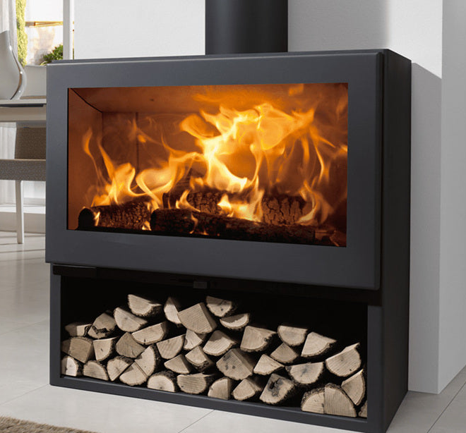 Salamandra Panadero Fenix com Lenheiro 7kW