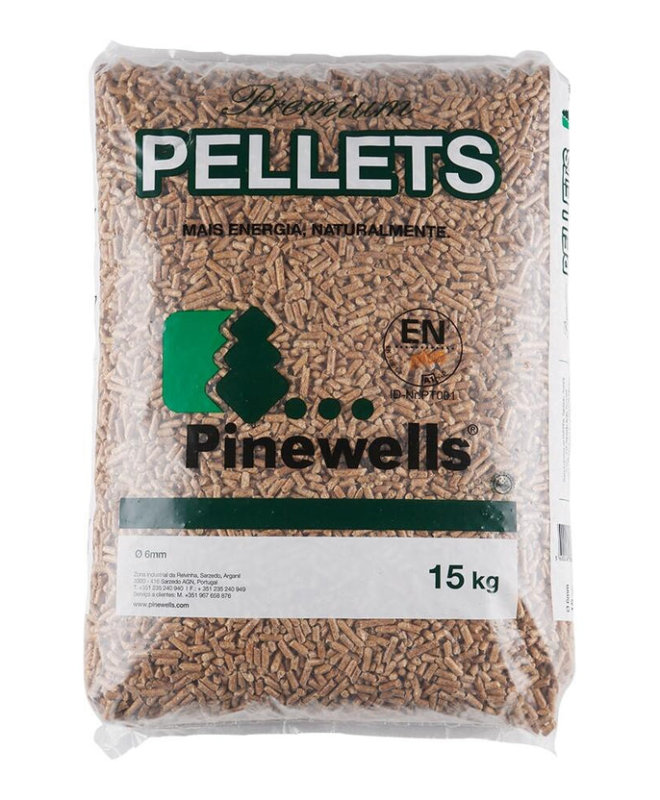 PELLETS PINEWELLS 15KG 20 sacos